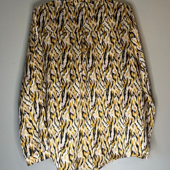 NWT! Boohoo Brown / Pink / Black Animal Print Blouse Size 8 - Picture 11 of 16